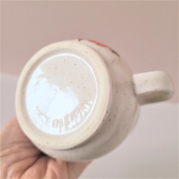 Vintage creamer with orange flower. Made in Japan. - Picture 4 of 4